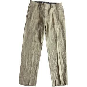 Calvin Klein 100 Percent Linen Pants Natural Beige Size 32R